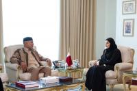 Al Misnad bids farewell to Libyan ambassador