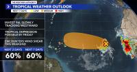 Tropical wave near Cabo Verde: development chances ticked down