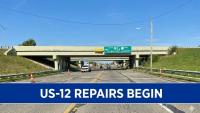 US -12 repair construction has begun at I-69 interchange in Coldwater, except travel delays