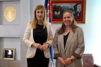 Jovanović Confers with Head of Political Section at U.S. Embassy