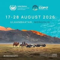 Minister Bruce representing SVG at UNCCD COP17 in Mongolia