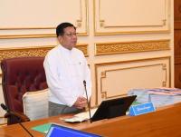 Min Aung Hlaing blames western sanctions for stagnant economy as inflation and currency woes mount