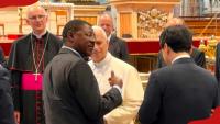 Moses Wetang'ula, Kenyan MPs share moments with Pope Leo XIV in Vatican: "Moment of reflection"