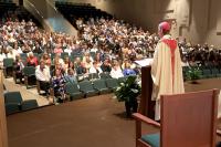 Teachers in Diocese of Wilmington have ‘potential to change someone’s life,’ former TV news anchor Tracy Davidson tells them at Spirituality Day