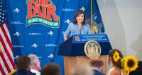 Hochul talks tough on tariffs during opening day of the New York State Fair