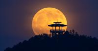 A near-total lunar eclipse will be visible across the U.S. Thursday night