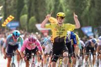 Vuelta a España stage five: Matthew Brennan powers to second sprint victory in four days