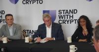 Congressman Bill Huizenga supports the CLARITY Act during a cryptocurrency roundtable in Kalamazoo