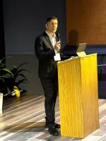 Scott Lopez, Founder/CEO Of New Mexico Nuclear Alliance, Founder Of Los Alamos Nuclear Forum, Welcomes Attendees To Los Alamos Tuesday