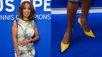 Gayle King Makes the Case for Color-pop Shoe Trend in Yellow Pumps at the U.S. Open