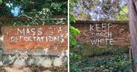 Community anger as vile racist graffiti daubed on walls ahead of culture festival