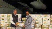 India hands over 10 tons of humanitarian aid as country reels from devastating flash floods