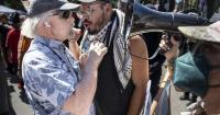 Political influencer Nick Shirley draws hundreds of supporters, counterprotesters to California Capitol