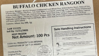 Boston-based food company recalling frozen Buffalo chicken products produced without inspection