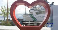 The Lake Guardian Research Vessel docks in Duluth harbor for tours