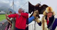 SM Lee gets hands-on with eagle, archery in Kazakhstan: 'How many kilos is it?'