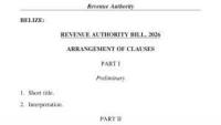 Revenue Authority Bill Would Significantly Overhaul Belize’s Tax Collection System
