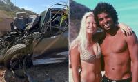 Top surfer airlifted to hospital and put in intensive care after horrific California crash that left car crushed