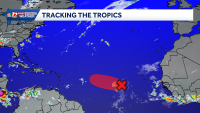 Topical Storm Dolly has formed in the Atlantic Basin Thursday morning