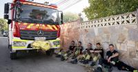 Eight intoxicated and three transferred to the hospital due to the fire of a house in Tres Cantos
