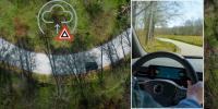 Revolutionary new car technology can alert other drivers to cyclists and road hazards