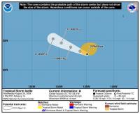 Tropical Storm Iselle weakening far from Hawaii in East Pacific
