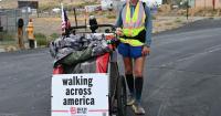Passing through Rock Springs: Idaho veteran walks across the U.S. for a cause
