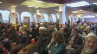 Dutch people gather in Amsterdam mosque to show support for Muslims