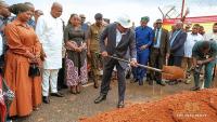 Mahama cuts sod for seven-storey car park and commercial complex at Accra International Airport