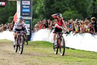 UCI Mountain Bike World Championships: Laura Stigger, Adrien Boichis claim narrow victories in elite short track
