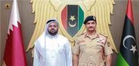 Al Khulaifi meets Libyan Army's deputy commander, reassures Qatar's support