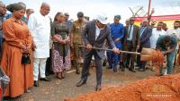 Mahama cuts sod for seven-storey car park and commercial complex at Accra Airport