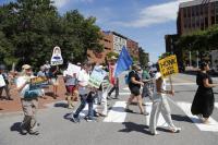 Maine climate protesters oppose legal immunity for fossil fuel industry
