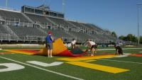 Iowa high school opens volleyball season with outdoor matches