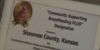 Kansas Breastfeeding Coalition celebrates Shawnee County designation as “Plus Community”