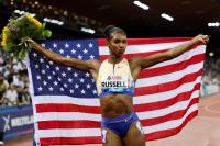 American Masai Russell sets new women’s 100m hurdles world record