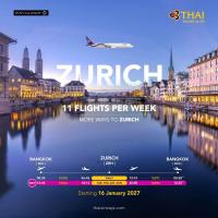 TG adds flights to Zurich during winter peak season