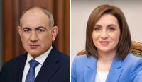 Pashinyan congratulates Sandu on Moldova’s on Independence Day