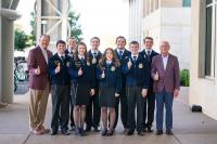 Eight of 12 Texas FFA state officers headed to Texas A&M University