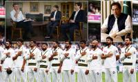 Pakistan threatened refusing to play after lunch against England after complaining to Sky Sports over interview with sons of imprisoned ex-captain and prime minister Imran Khan