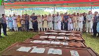 Funeral held for seven Naogaon workers killed in Saudi factory fire