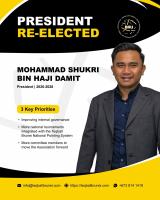 Mohammad Shukri re-elected as President of Brunei Darussalam Teqball Association