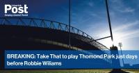 BREAKING: Take That to play Thomond Park just days before Robbie Williams