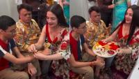 'Demeaning The Culture And Tradition': After Kriti Sanon, Netizens Slam Celina Jaitly For Wearing Deep-Neck Blouse During Raksha Bandhan Event In Mumbai