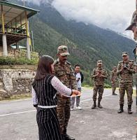 Raksha Bandhan at 14,140 feet: Women tie rakhis to troops guarding India-China border