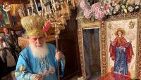 Patriarch Theophilos celebrates Liturgy at Dormition Church in Gethsemane