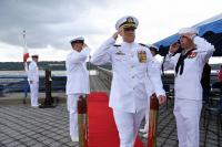 USS Iowa holds change of command ceremony