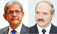 Belarus President felicitates President Mirza Fakhrul 