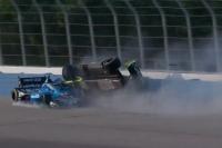 Kyle Kirkwood, Christian Rasmussen collide in opening IndyCar practice at Milwaukee