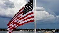 Cape Coral, Florida giant flag at half staff after Dolly Parton's death
